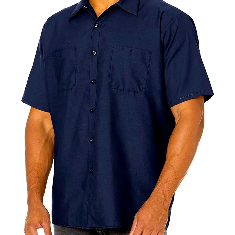 Red Kap Men's Industrial Work Shirt - Large NEW
